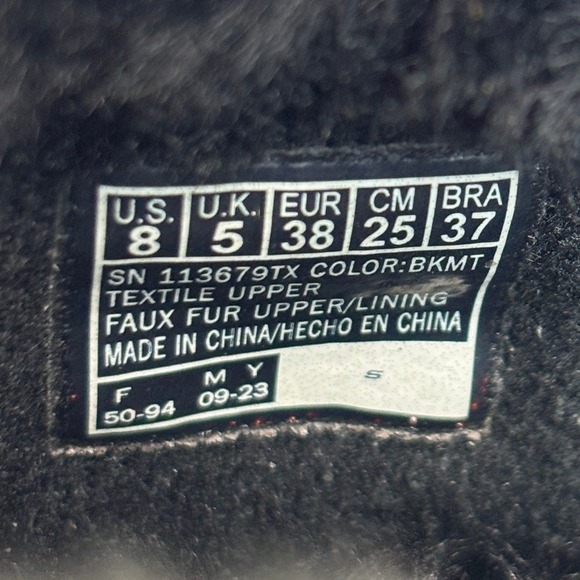 Skechers BOBS Too Cozy Meow Slippers Black Floral Leopard Cat Size 8 - Picture 10 of 12